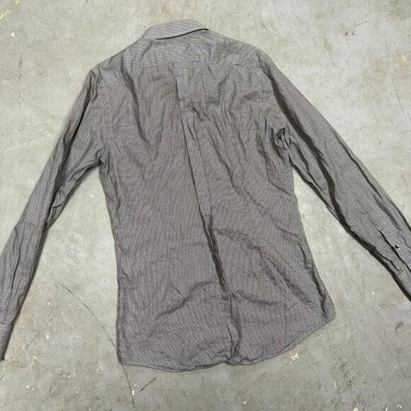 Dolce & Gabbana Gold Dress Shirt Slim Fit Textured Italy 39 15 1/2 Medium - Picture 8 of 8